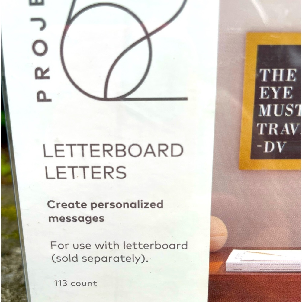 NWT Project 62 Letter Board Letters